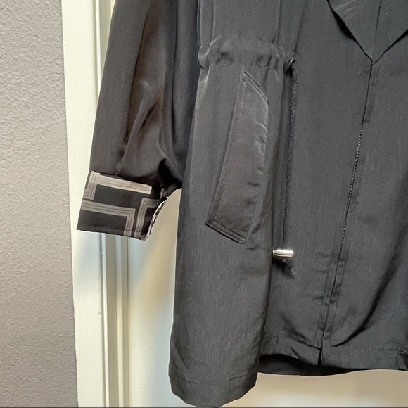 Women's Plus Size Jackets Lightweight Drawstring Utility Jacket by Y.R.imports - Picture 8 of 8